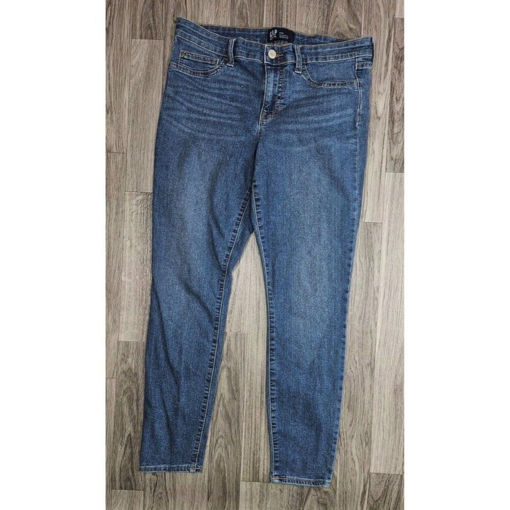 Gap‎ Womens Size 6 / 28 Skinny Favorite Denim Blue Jeans Jeggings